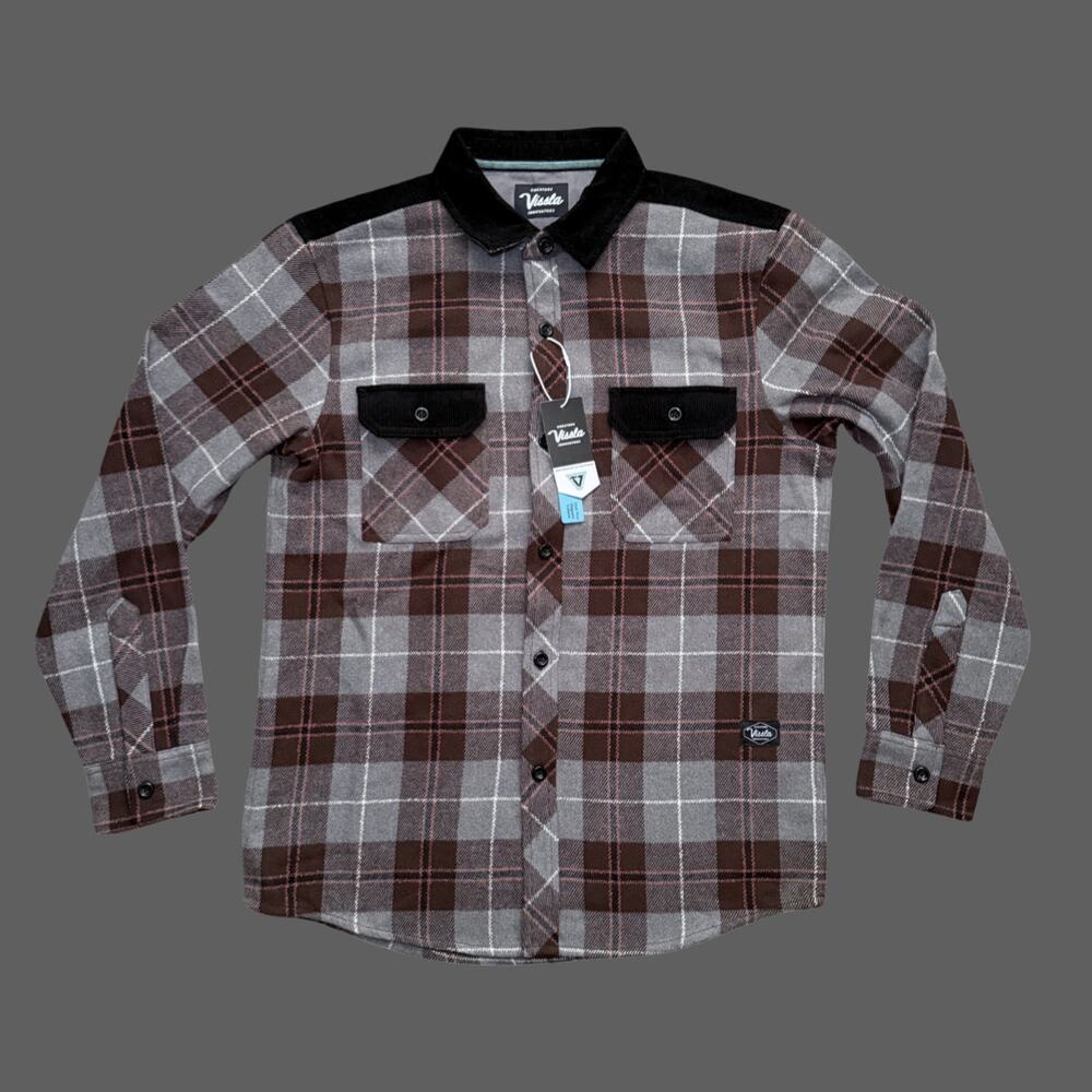Vissla Creators Jack Eco Flannel Java Mens Medium
